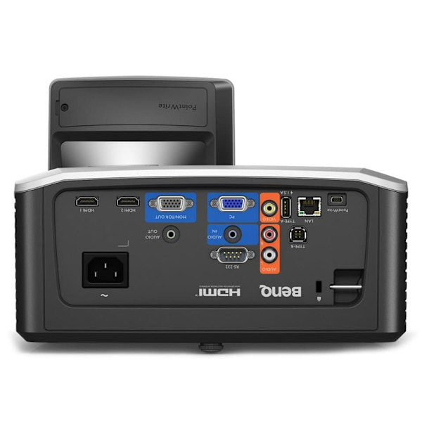 Proiector BENQ, DLP 1280x800, 3500 lum, 16:10, 10.000:1, 5.000 ore, D-sub, RCA, HDMI,RJ45,USB-A, USB-B, RS232, 2x10W, audio in/out, telecomanda, WM04G