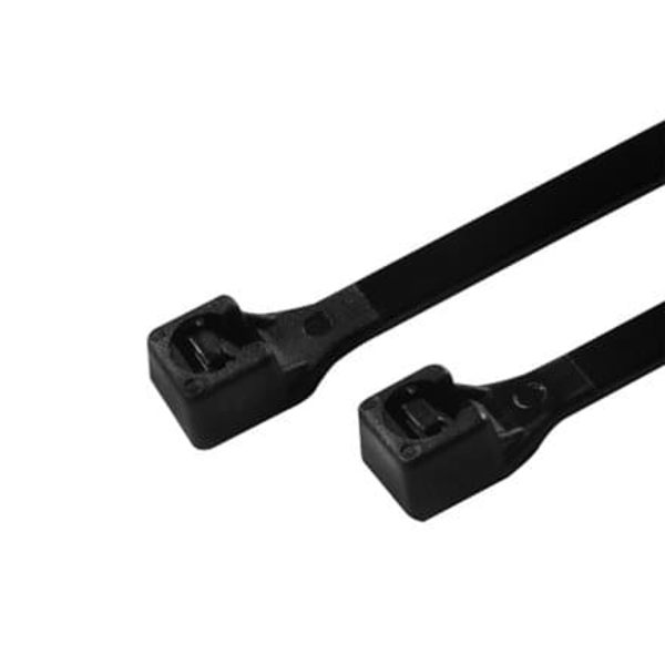 Opaski zaciskowe 30cm, 100szt. czarne