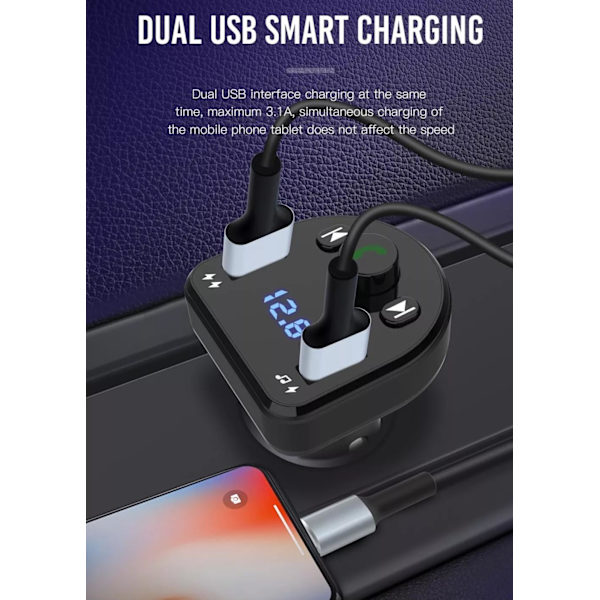 XO BCC01 Car FM Transmitter Bluetooth MP3 Car charger