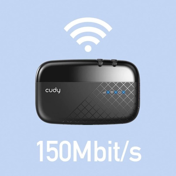 Cudy MF4 wireless router Single-band (2.4 GHz) 4G Black Sort