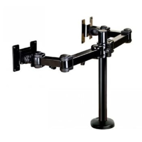 Neomounts FPMA-D960DG mounting kit - full-motion - for 2 LCD displays - black Svart