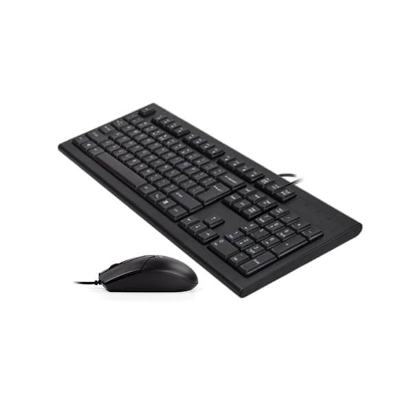 A4Tech 46009 Mouse & Keyboard KR-85550 Black Svart