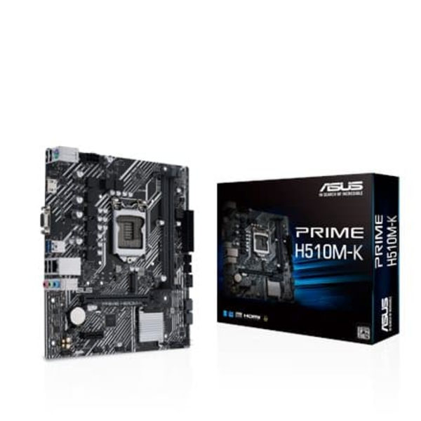 Asus | PRIME H510M-K | Processor family Intel | Processor socket LGA1200 | DDR4 | Memory slots 2 | Supported hard disk drive interfaces SATA, M.2 | N