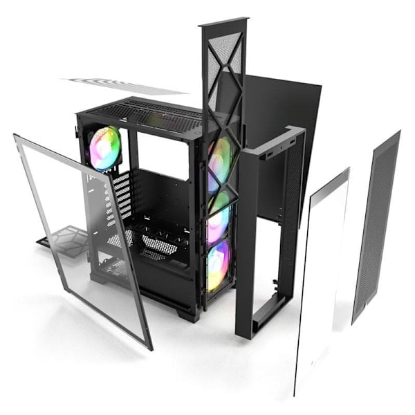 Montech AIR 1000 PREMIUM Midi Tower Black Sort