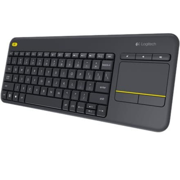 Logitech K400 Plus keyboard RF Wireless Dutch Black Svart
