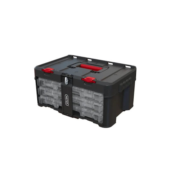 Toolbox KETER Stack'N'Roll (17210831/253380) with 3 organizers Black