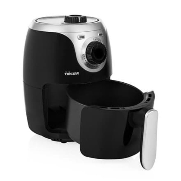 Tristar | Mini Crispy Fryer | FR-6980 | Power 1000 W | Capacity 2 L | Black Sort, Sølv