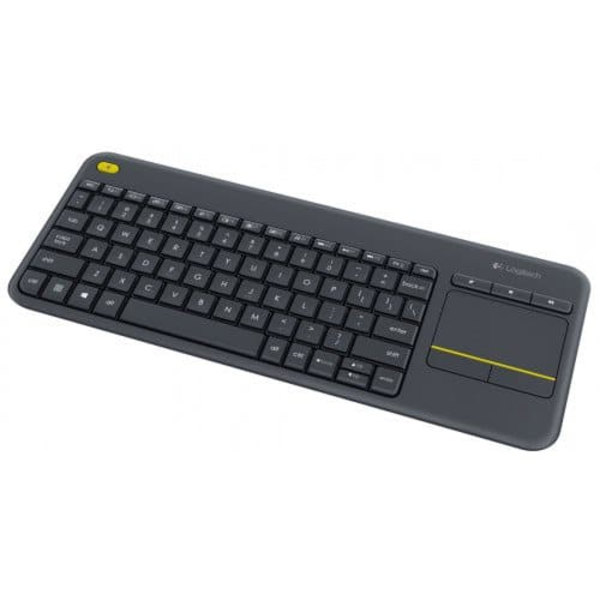 Logitech K400 Plus Wireless, Grey Svart