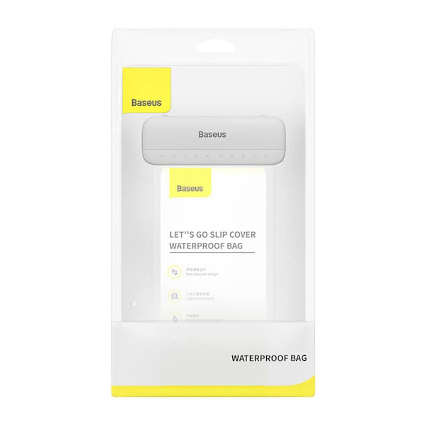 Baseus Universal Waterproof Case IPX8 up to 7.2 inch Phone, White (ACFSD-D02)