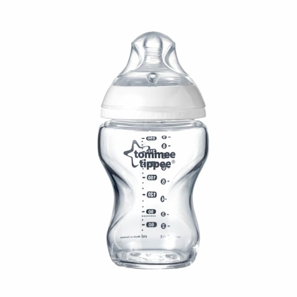 TOMMEE TIPPEE Natural Start  glass feeding bottle CTN with self sterilisation function 250ml 0m+ 42243891