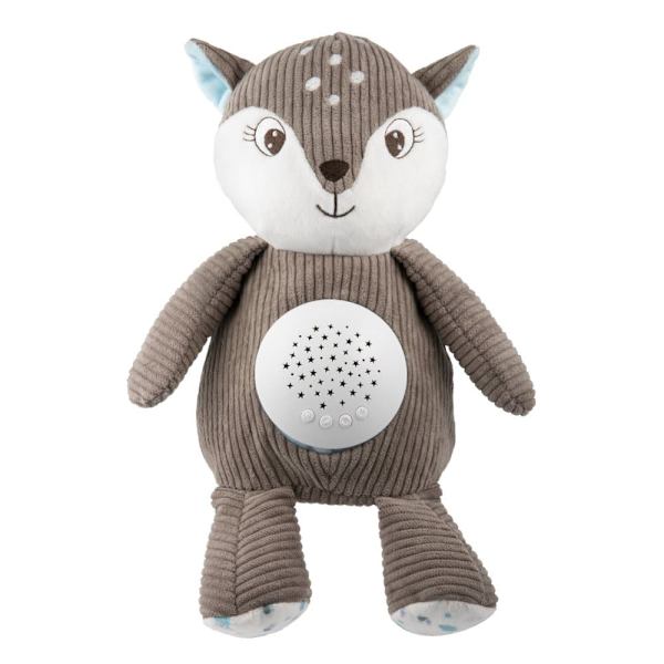 CANPOL BABIES 3in1 plush fawn with music box and projector, 0m +, brown, 77/206_brow