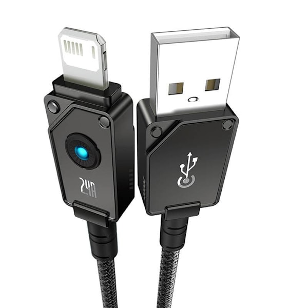 Baseus Unbreakable USB A to iP cable 1 m 5V-2.4A Black