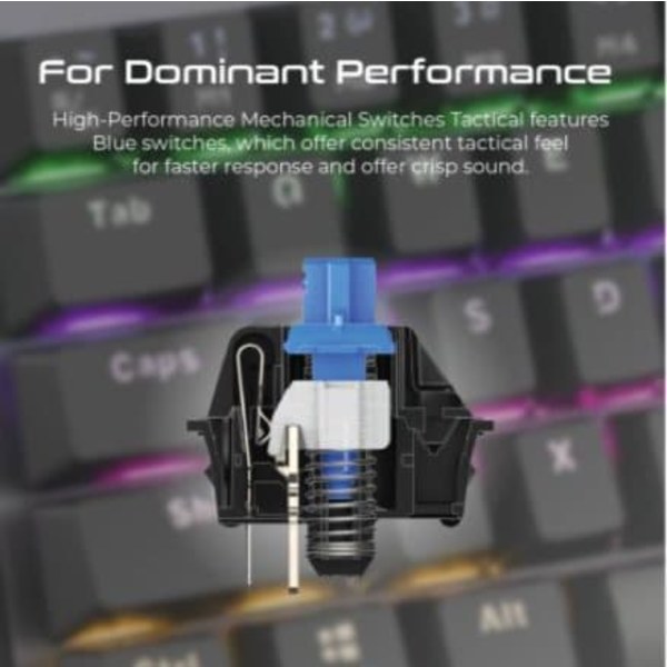VERTUX Tactical Mechanical Gaming RGB Keyboard