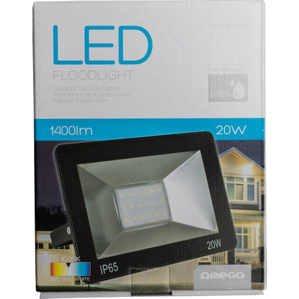 Omega LED floodlight 20W 4200K (43860)
