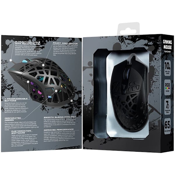 CANYON mouse Puncher GM-20 RGB 7buttons Wired Black