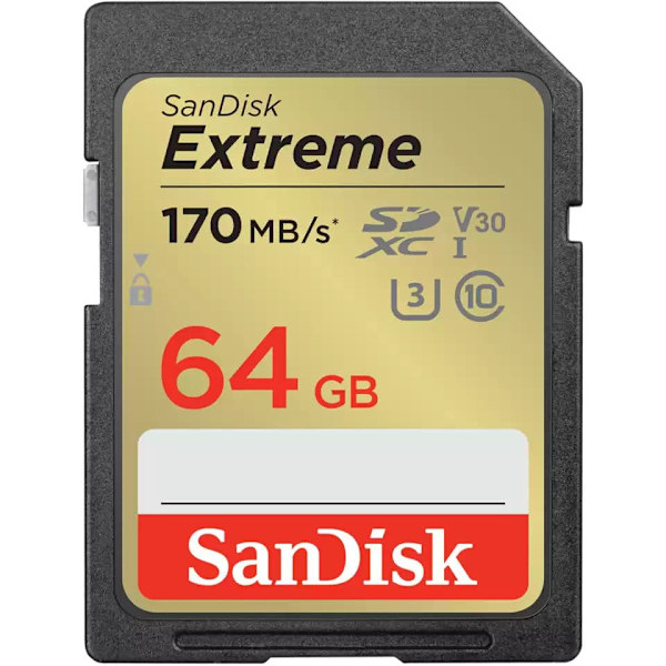 Memory card  SANDISK Extreme SDXC, 64GB