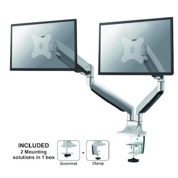 Neomounts NM-D750DSILVER Monitor arm 10-32" - gas spring