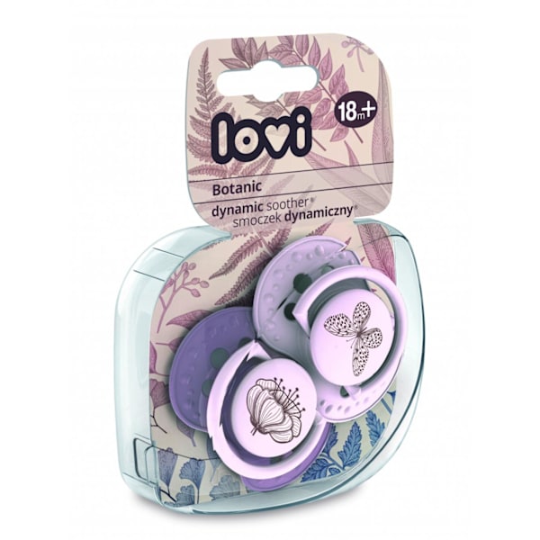 LOVI silicone dynamic soother Botanic 18m+, girl 2 pcs, 22/875girl