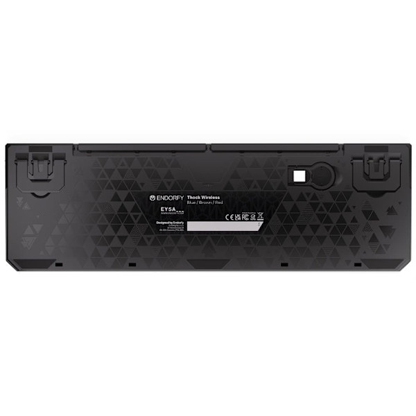 Endorfy herní klávesnice Thock Wireless Brown / brown sw. / bezdrátová / mechanická / US layout / černá RGB Svart