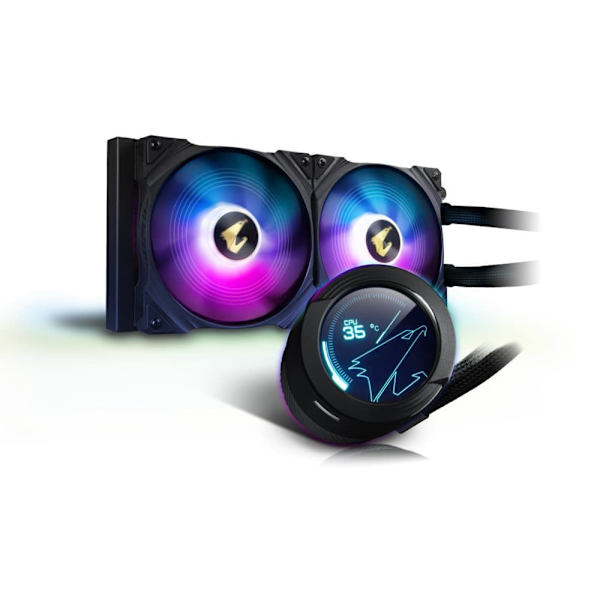 Gigabyte AORUS WATERFORCE X 280 Processor All-in-one liquid cooler Black 1 pc(s) Svart