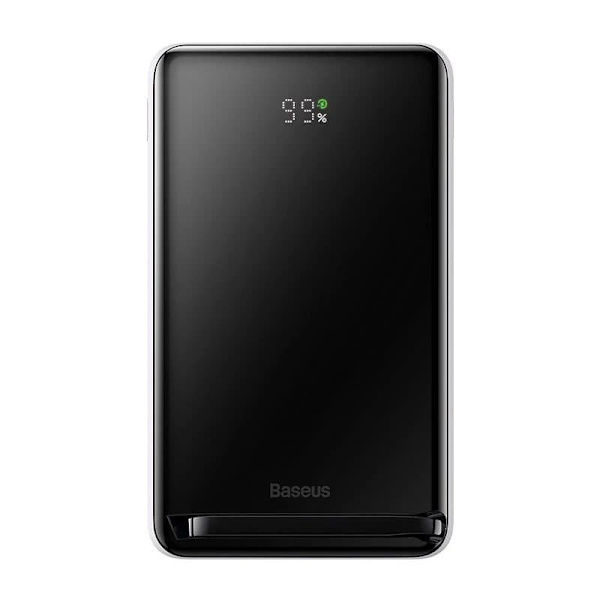 Baseus Power Bank Magnetic Wireless charging (With Xiaobai Type-C to Type-C 60W(20V/3A) 0.5m) MagSafe 15W / PD 20W, 10000 mAh, White (PPCX000202)