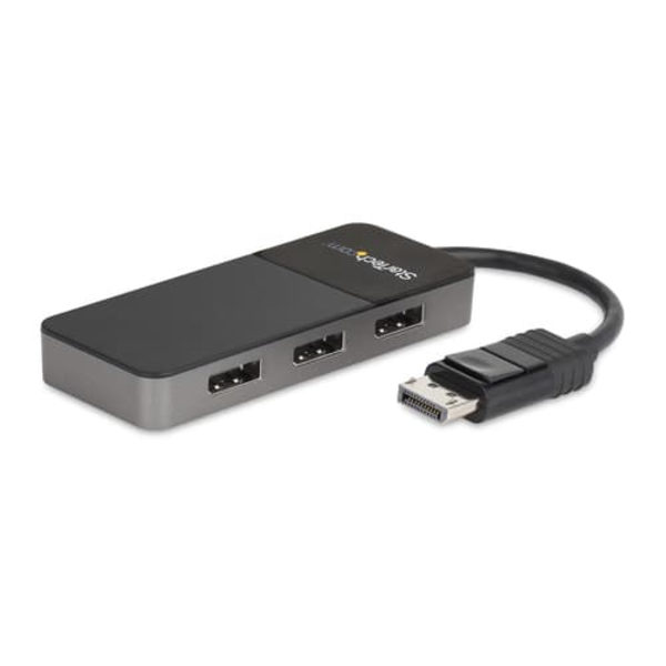 StarTech.com 3 Port DisplayPort MST Hub - 3 x 4K - DP 1.4 Monitor Splitter - video/audio splitter - 3 ports
