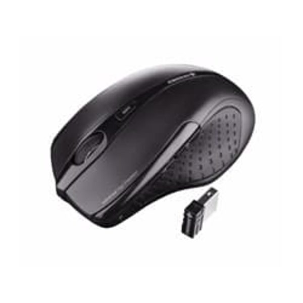 OPTICAL INFRARED WIRELESS MOUSE/5BTN 2.4 GHZ DPI 1750 musta