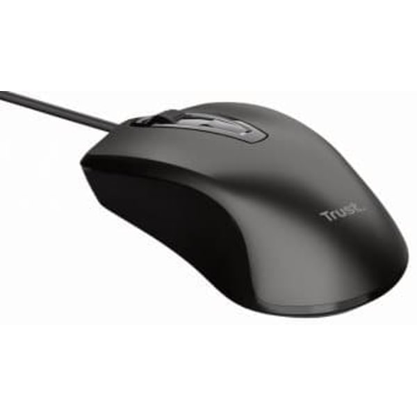 Datorpele Trust Wired Optical Mouse Black Sort