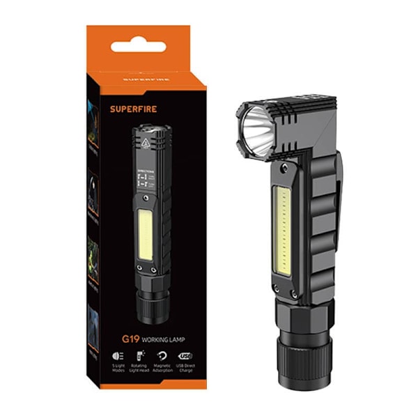 Superfire G19 Multifunction flashlight  200lm / USB