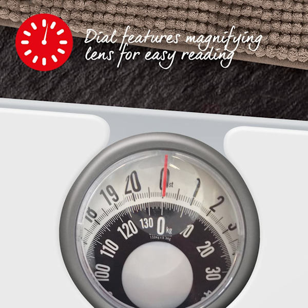 Salter 484 WHDREU16 Magnifying Mechanical Bathroom Scale