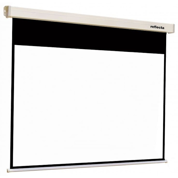 Reflecta ROLLO Crystal 200x154cm (16:10, 91"/231cm, 196x121cm) plátno roletové Sort, Hvit