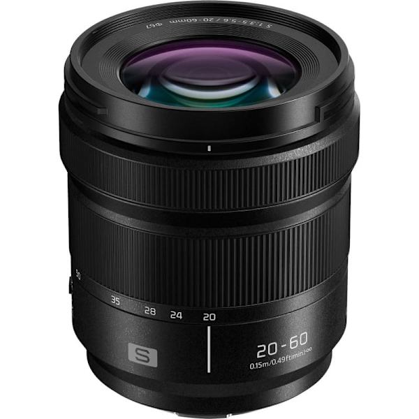 Panasonic Lumix S 20-60mm f/3.5-5.6 lens Sort