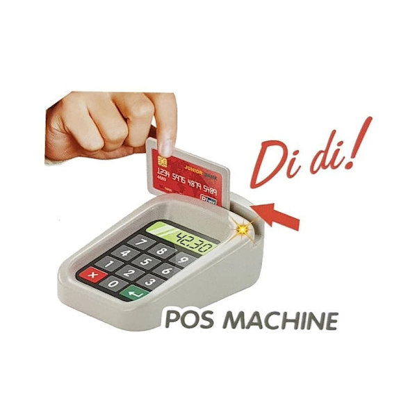 Supermarket Set. Shopping Cart. Scale. Card Reader. Scanner