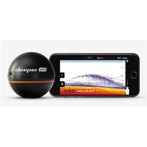 Deeper | Smart Fishfinder Sonar Pro, Wifi for iOS, Android | Li-Polymer, 3.7V | Sonar | 65 mm diameter mm | Deeper Smart Sonar PRO | 100 g | Black