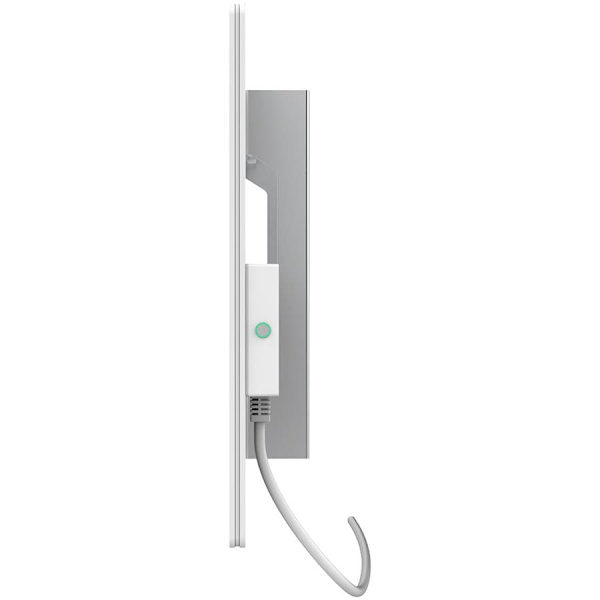 AENO Premium Eco Smart Heater, 700W, Tempered glass, Infrared+convection heating type, Plug type: Europe (E/F type), WHITE