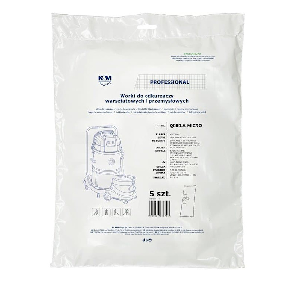 K&M KM-Q050.A DELONGHI MICRO Bags for vacuum cleaner 5 pcs.
