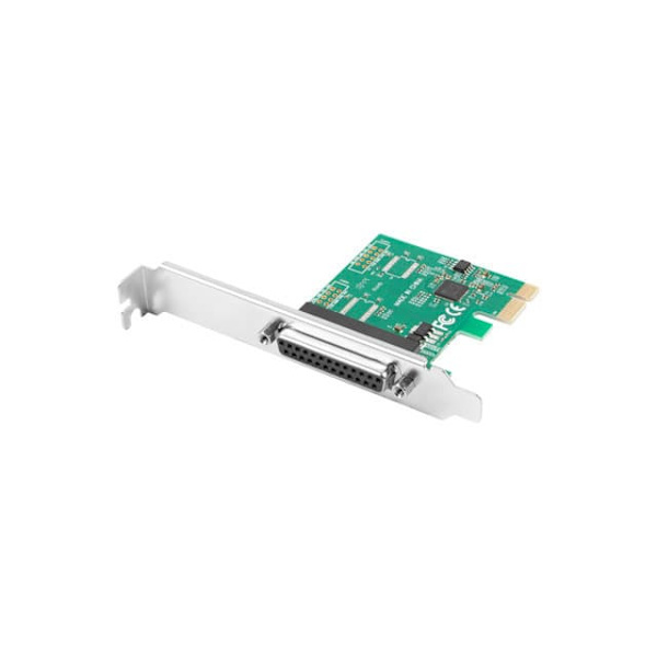 Karta PCI EXPRESS LPT (DB25) X1 LANBERG + ŚLEDŹ LOW PROFILE