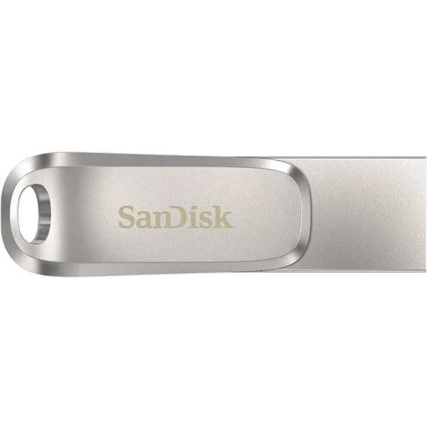 SanDisk Ultra Dual Drive Luxe USB flash drive 128 GB 3.2 Gen 1 (3.1 Gen 1) Stainless steel