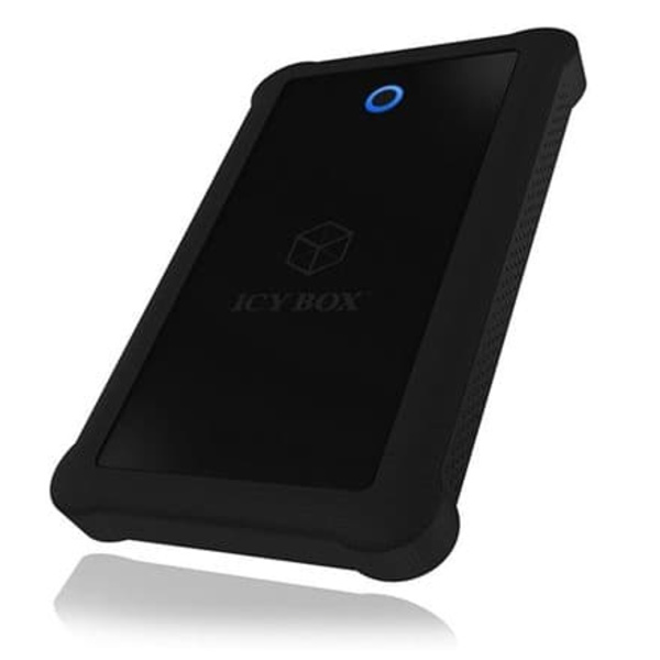 Raidsonic | ICY BOX | IB-233U3-B External enclosure for 2.5" SATA HDD/SSD with USB 3.0 interface and silicone protection sleeve | SATA I, II, III | US