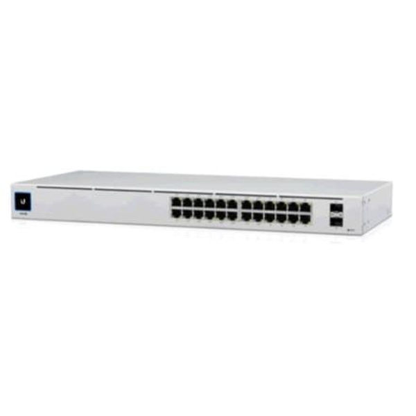 Ubiquiti UniFi 24Port Gigabit Switch with PoE and SFP | Ubiquiti Sølv