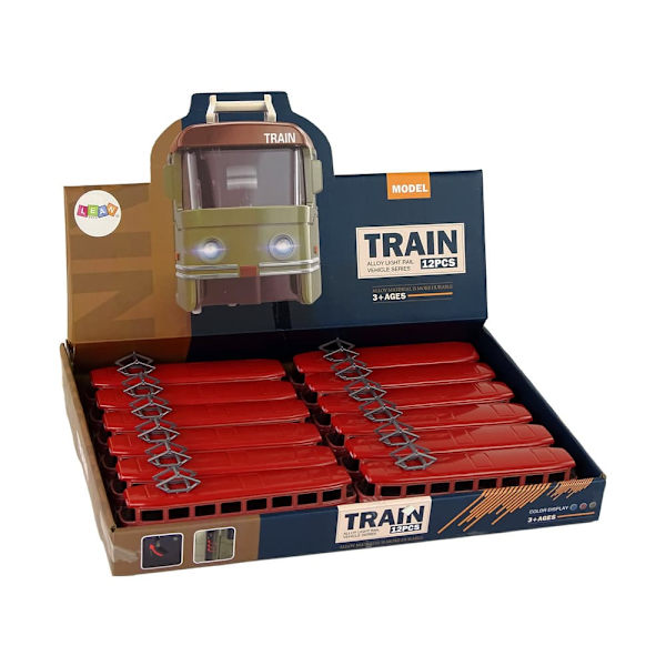Train Friction Drive Sounds Metal Red