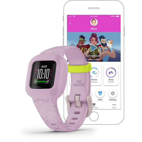 Garmin activity tracker for kids Vivofit Jr.3, lilac floral