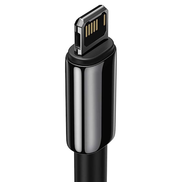CABLU alimentare si date Baseus Tungsten Gold,Fast Charging Data Cable pt. smartphone,USB la Lightning 2.4A, braided,2m, rezistent zgarieturi,negru "C
