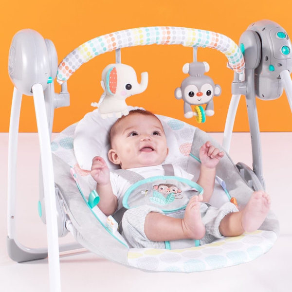 BRIGHT STARTS portable swings Whimsical Wild