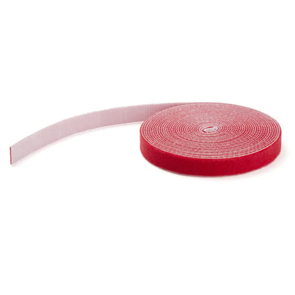 HOOK AND LOOP ROLL 100FT./- RED - RESUABLE