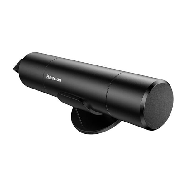 DISPOZITIV URGENTE auto Baseus, ciocan spart geamul + cutter centura, gri "CRSFH-0G" - 6953156210561