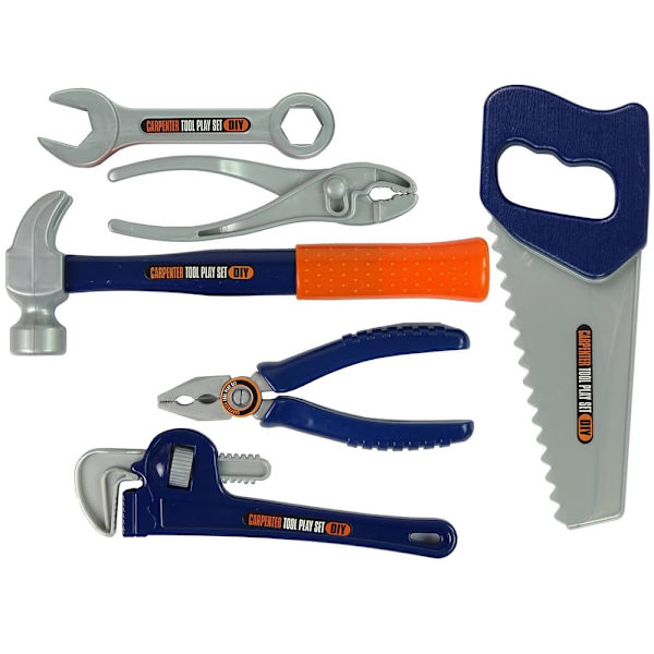 Handyman Set Tools Screwdriver Hammer Saw