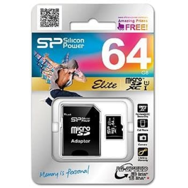 Memory card Silicon Power Elite, 64GB