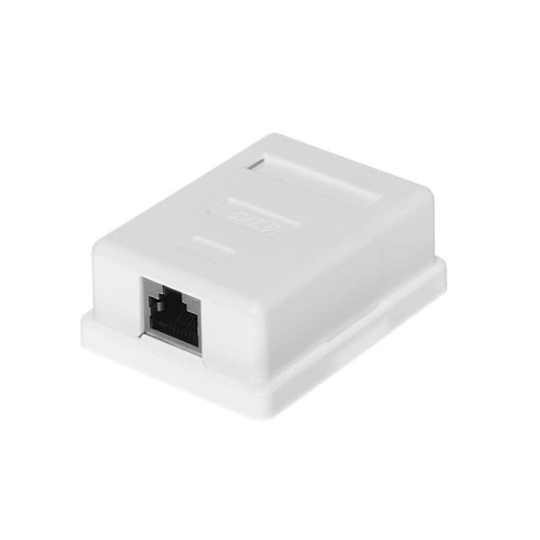 NETRACK 106-12 complete surface-mounted outlet 1 x RJ45 8p8c FTP cat. 6 LSA
