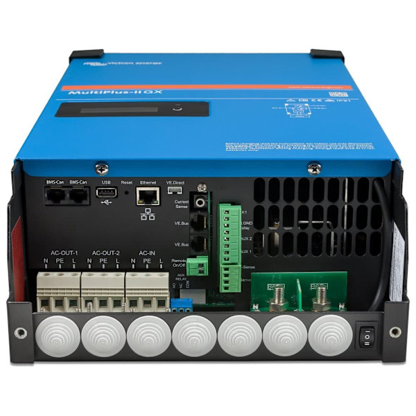Victron MultiPlus-II GX hybridní měnič 48V/3000VA/35A-32A Sort, Blå